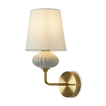 Настенный светильник (бра) 1*E14 40Вт Латунь IP20 Ceramics FR2029WL-01BS Freya