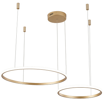Светильник подвесной RINGOLIGHT ZRS.33320.63F 63Вт 4000K IP20 Матовое золото Zortes