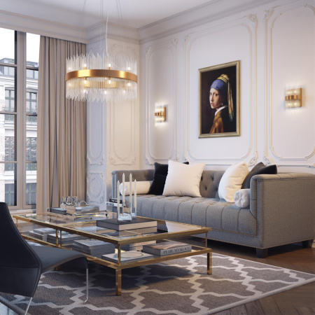 Люстра G9 18*33W 220V FOCCO бронзовый/стекло/прозрачный ODEON LIGHT