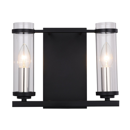 Бра Черный, Никель/Прозрачный E14 2*60Вт SL334.401.02 ST LUCE Бра Черный, Никель/Прозрачный E14 2*60Вт SL334.401.02 ST LUCE