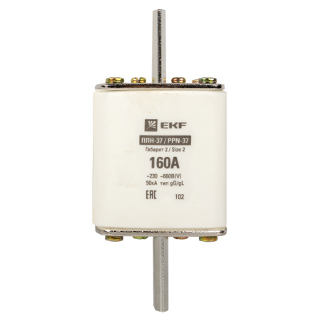 Плавкая вставка ППН-37 400/160А габарит 2 PROxima EKF