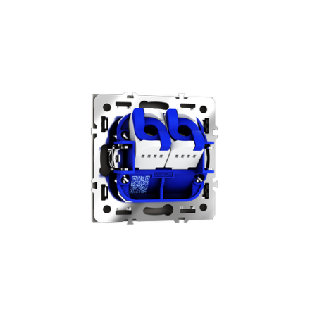 Розетка компьютерная встраиваемая Voltum S70 двойная RJ45+RJ45 КАТ.6, (кашемир)