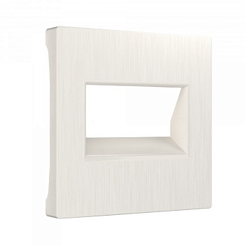 Встраиваемые механизмы Накладка  СУ для 2-ой розетки Еthernet RJ-45 . перламутр рифленый IP20 Werkel