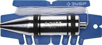 Отвес "ЭКСПЕРТ" строительный со шнуром и безопасным наконечником, 200 г ЗУБР