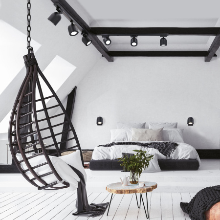 Светильник настенный MRL 1009 Ogma GU10 SW черный Elektrostandard