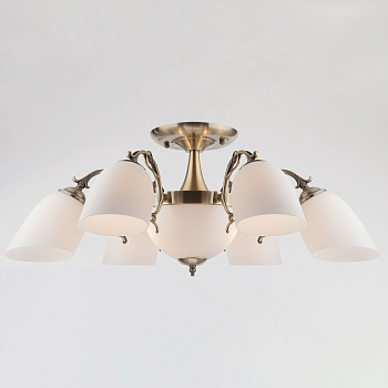 Потолочная люстра 8*E27 60Вт античная бронза IP20 Ariele (22010/6+2 античная бронза) Eurosvet