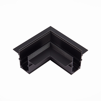 Угол-соединитель для встраиваемого магнитного шинопровода под ГКЛ 12мм Черный ST007.429.12 ST LUCE