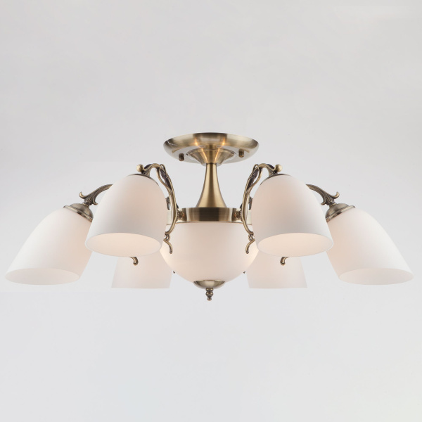 Потолочная люстра 8*E27 60Вт античная бронза IP20 Ariele (22010/6+2 античная бронза) Eurosvet