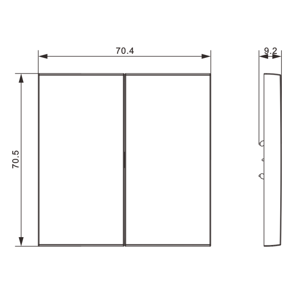 Donel S08 серый графит клавиша 2-я, серия DB