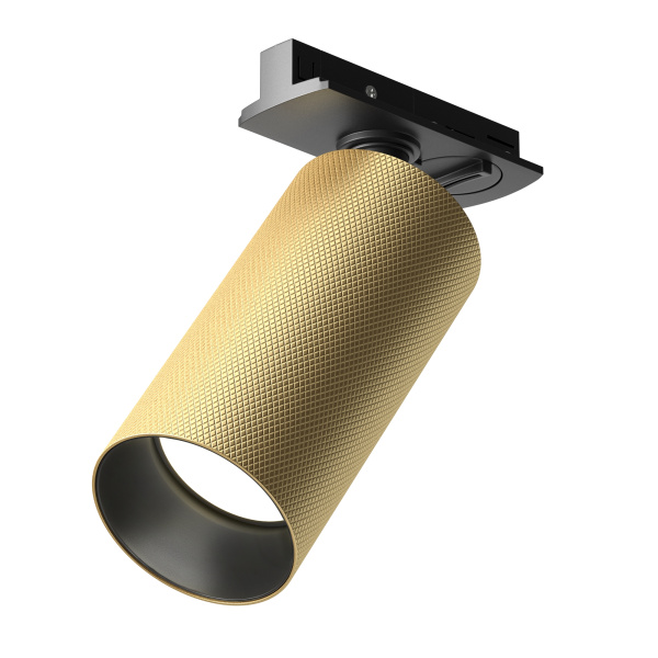 Трековый светильник 1*GU10 12Вт Черный и Матовое золото IP20 Single phase track system Unity TR089-1-GU10-BMG Technical Maytoni