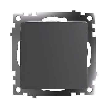 Выключатель 1-клавишный (механизм) 250В, 10А, серия Катрин, графит, GLS10-7103-06 STEKKER