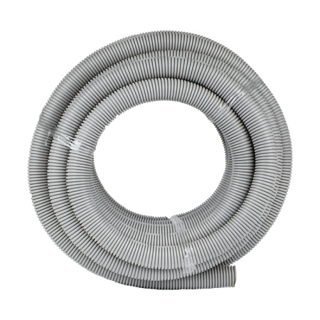 Труба гофр, ПВХ с протяжкой d40 мм (15 м) серая EKF-Plast