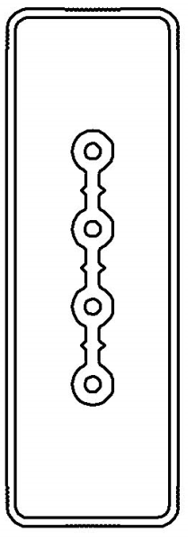 Секция прямая шинопровод 2+0 точек отвода L=3000мм Cu 4P 40A DKC