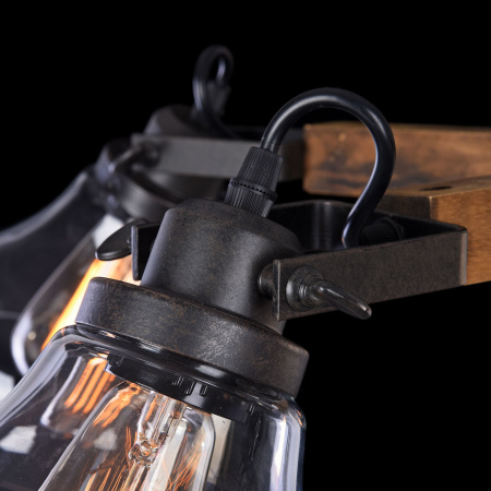 Люстра 5*E27 60Вт Черный IP20 Lorenza FR4171-PL-05-B Freya