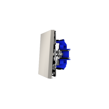 Выключатель встраиваемый Voltum S70 трехклавишный 10А, (кашемир)