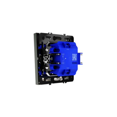 Выключатель встраиваемый Voltum S70 одноклавишный с подсветкой 10А, (титан)
