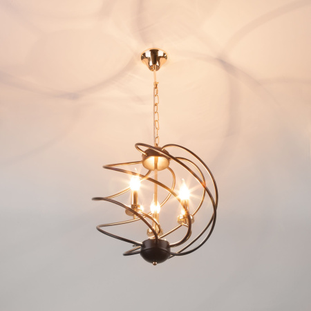 Подвесная люстра в стиле лофт 3*E14 60Вт черный IP20 (60105/3 черный) Eurosvet