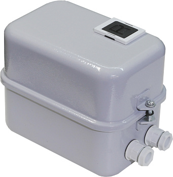 Пускатель электромагнитный ПМ12-010210 У2 В, 380В/50Гц, 1з, 10А, нереверсивный, с реле РТТ5-10-1 7,0-10,0А, в корпусе IP54, с кнопкой R Электротехник