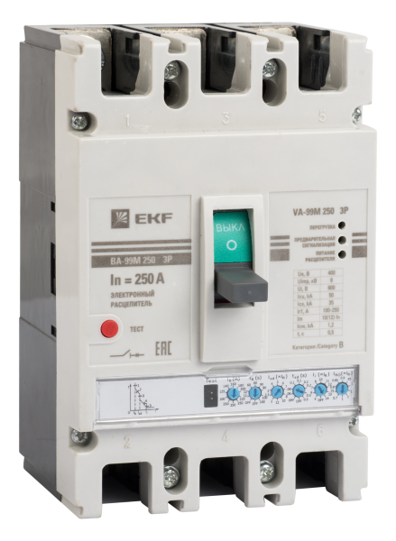 Выключатель автоматический ВА-99М 400/400А 3П 65кА с электронным расцепителем EKF PROxima