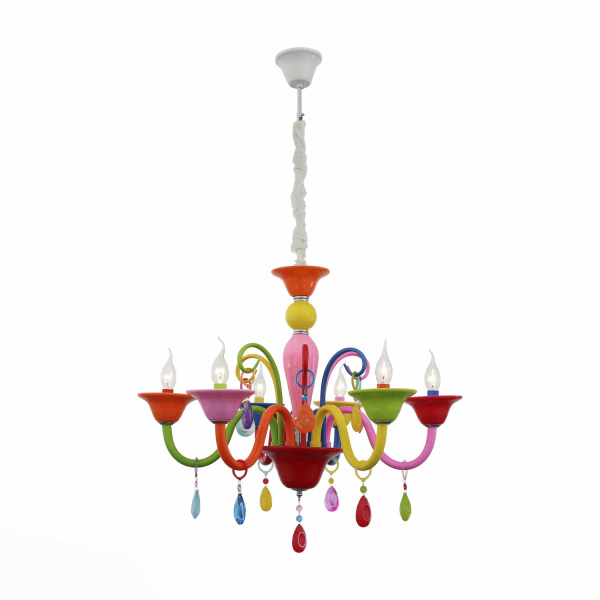 Люстра подвесная Разноцветный/Разноцветный E14 6*40Вт SL672.963.06 ST LUCE