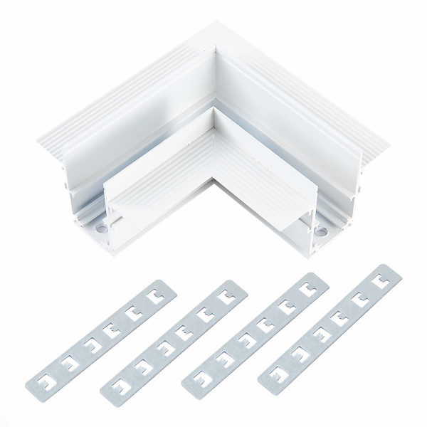 Угол-соединитель для встраиваемого магнитного шинопровода Белый ST007.529.00 ST LUCE