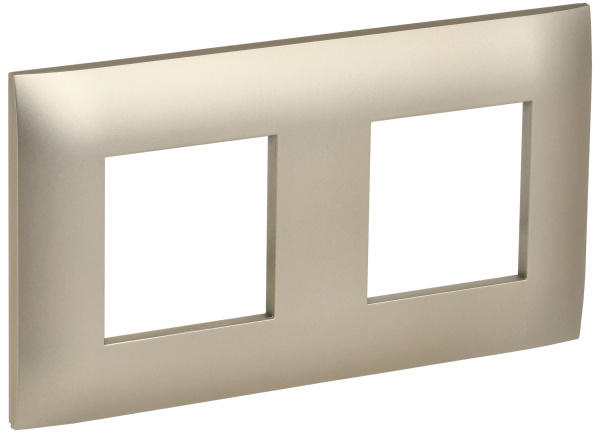 SKANDY Рамка 2-местная SK-F02Sh шампань IEK