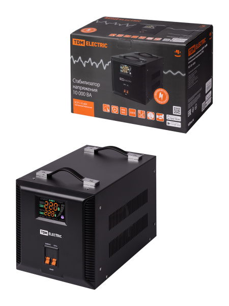Стабилизатор напряжения БСР1-10,0 кВА электронный переносной TDM Стабилизатор напряжения БСР1-10,0 кВА электронный переносной TDM
