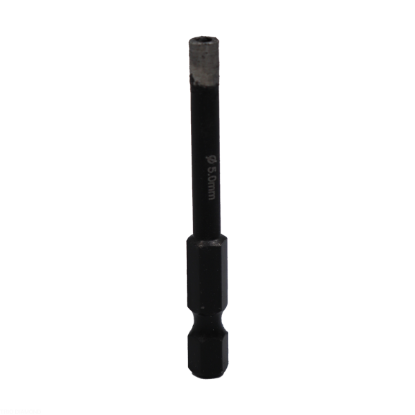 Коронка алмазная по керамограниту 5 мм Серебряная пайка GCB751 Trio-Diamond