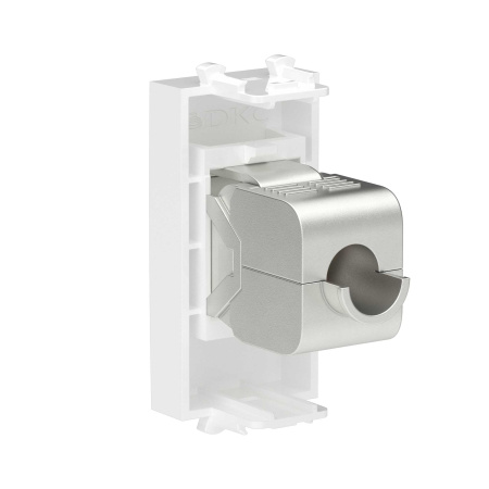 Компьютерная розетка RJ-45 без шторки модульная, кат.5е экранированная, "Avanti", "Белое облако", 1 модуль DKC