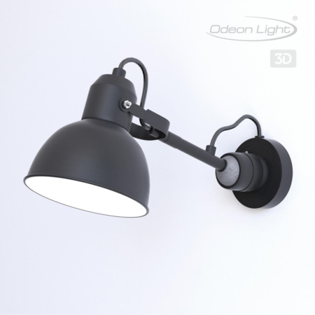 Бра на кронштейне Е14 1*40W ARTA черный B ODEON LIGHT