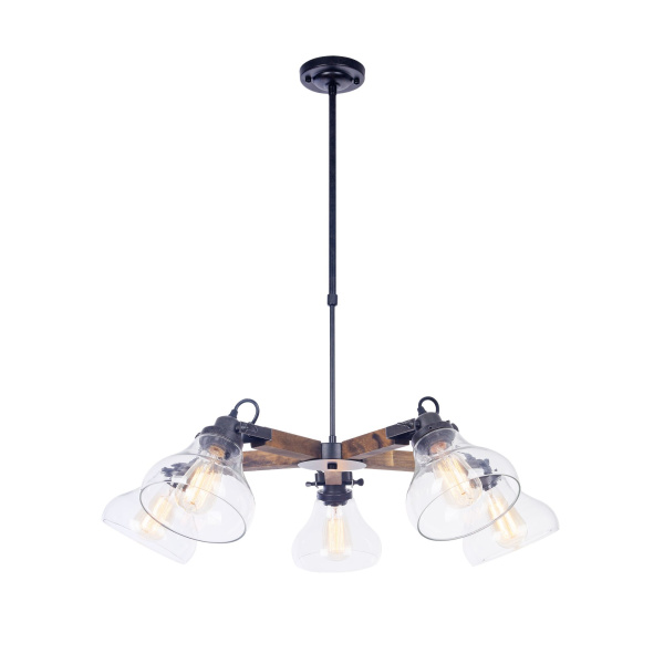 Люстра 5*E27 60Вт Черный IP20 Lorenza FR4171-PL-05-B Freya