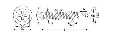 Саморезы ПШМ-С со сверлом для листового металла, 32 х 4.2 мм, 4 000 шт, ЗУБР