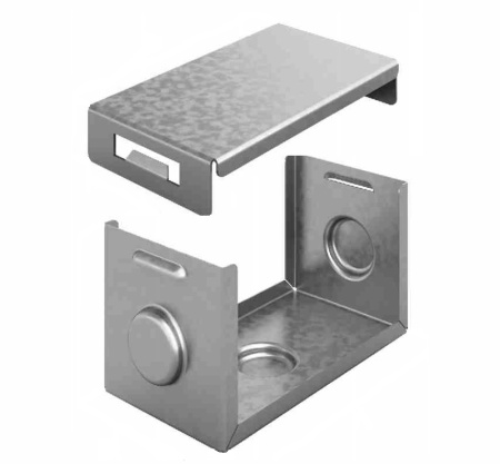 Система защиты стыка IP44 для лотка 400х80, Сендзимир цинк Ostec
