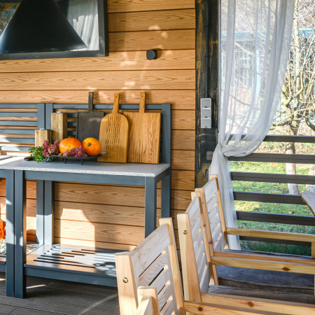 Розетка влагозащ. с зазем. с защит. крышкой и шторками (графит рифленый) Gallant ОУ IP44 Werkel