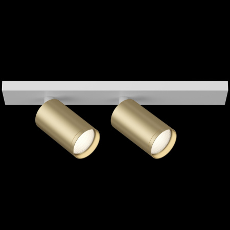 Потолочный светильник 2*GU10 10Вт Белый и Матовое золото IP20 FOCUS S C051CL-2WMG Technical