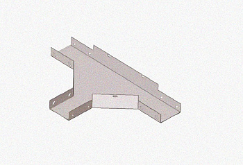 Лоток тройниковый глухой ОТГ 600х200 УТ1,5, оцинкованный лист S1,0