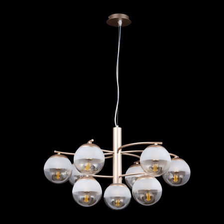 Подвесной светильник 9*E14 40Вт Матовое Золото IP20 Ostin FR5018PL-09G Freya