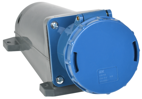 Розетка стационарная ССИ-133 2P+PE 63А 200-250В IP54 IEK