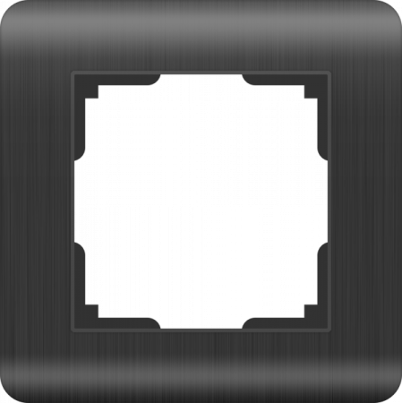 Stream Рамка горизонт/вертик 1 пост . графит IP20 Werkel