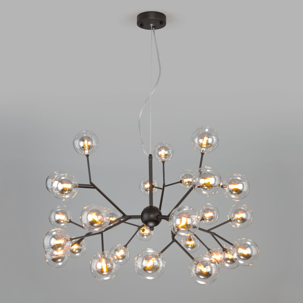 Подвесная люстра с плафонами 27*G4 3Вт черный IP20 Pallina (545 черный) Bogate's