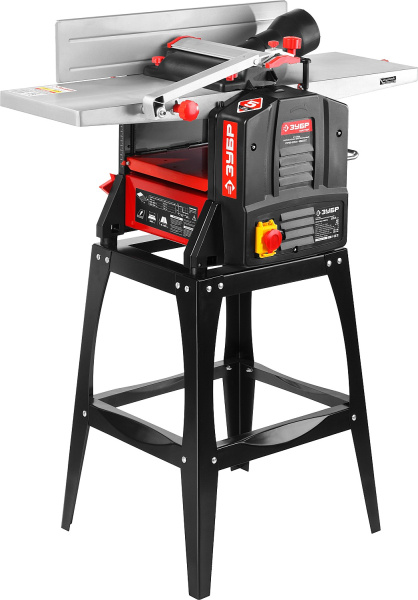 Станок фуговально-рейсмусовый, СРФ-254-1600С, ширина строгания 254мм, толщина заготовки до 120мм, 2 ножа, 9000 об/мин, станина, 1600Вт, 6м/мин ЗУБР