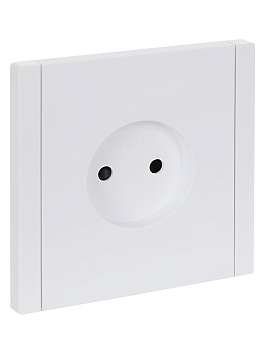 FORTE&PIANO Розетка 1-местная без заземления с защитными шторками винтовое крепление 10А FP217 белый IEK