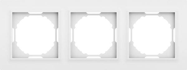 Donel A07 Wave матовый белый рамка 3-я, серия DB