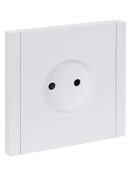 FORTE&PIANO Розетка 1-местная без заземления с защитными шторками винтовое крепление 10А FP217 белый IEK