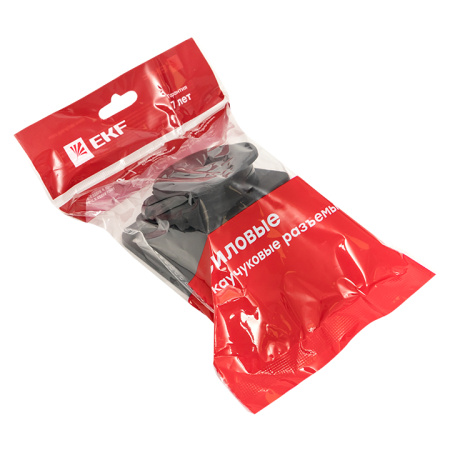 Розетка настенная с защитной крышкой каучуковая наклонная 230В 2P+PE 16A IP44 EKF