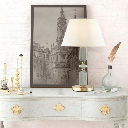 Настольная лампа E27 1*60W CANDY золото/разноцветн./керамика/абажур B ODEON LIGHT