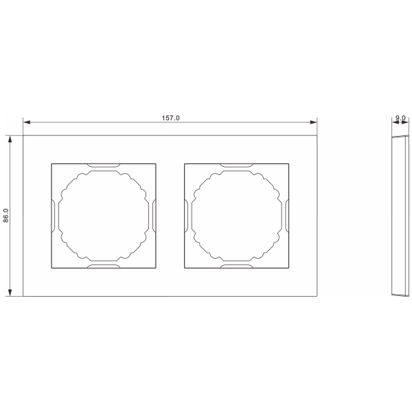 Donel A07 матовый кашемир рамка 2-я, серия DB