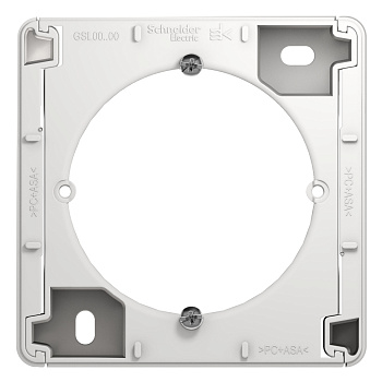 GLOSSA  Коробка ОП 1 мест горизонтальная бел. IP20 Schneider Electric