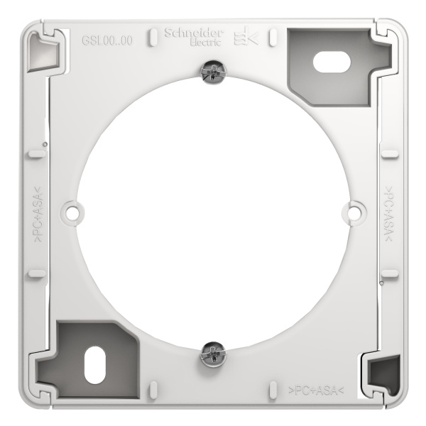 GLOSSA  Коробка ОП 1 мест горизонтальная бел. IP20 Schneider Electric