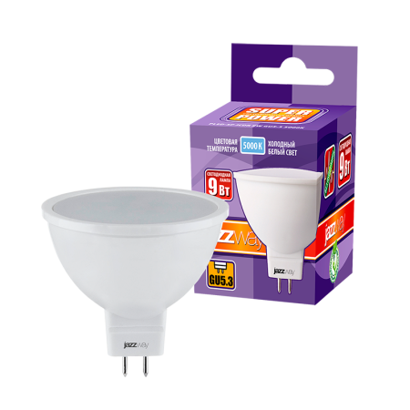 Лампа светодиодная LED 9 Вт GU5.3 220В JazzWay